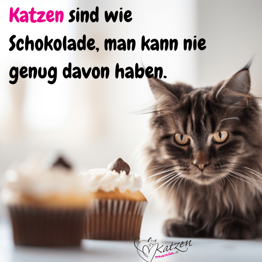 Katzen sind wie Schokolade Katzenmanie.de