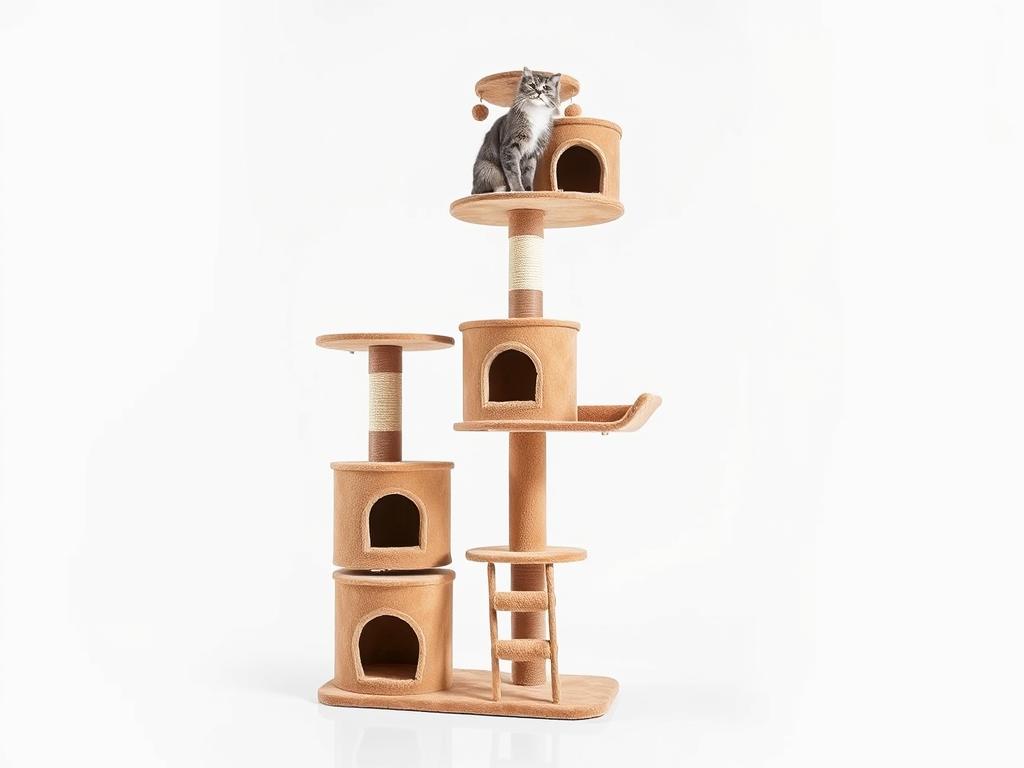 Happypet CAT013-3 deckenhoher Kratzbaum mit vielen Spielflächen Happypet CAT013-3 deckenhoher Kratzbaum mit vielen Spielflächen
