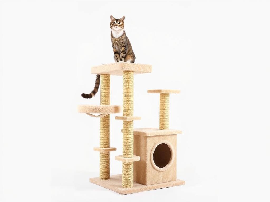RHRQuality Kilimandjaro Kratzbaum mit extra dicken Stämmen für große Katzen