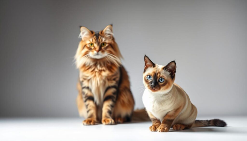 Unterschiede zwischen kleinen und großen Katzenrassen