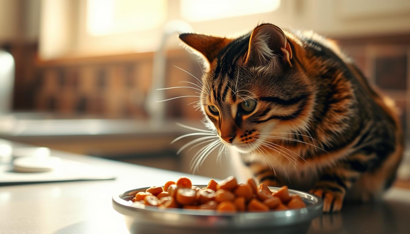 katze riecht am futter aber frisst nicht