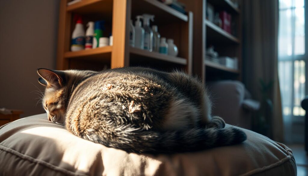Schuppen bei Katzen
