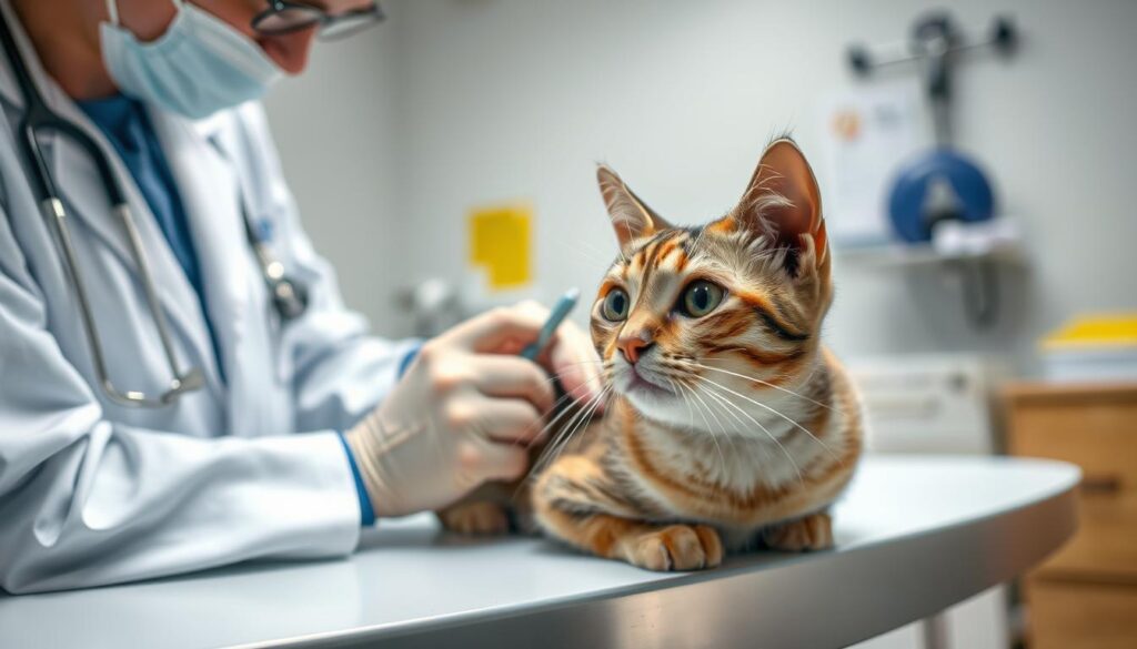 tierärztliche Diagnose von Down Syndrom bei Katzen